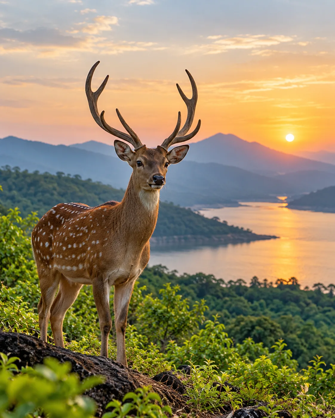 Green mountain landscape at Tamhini Ghat